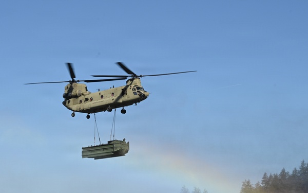 809th MRBC sling load and rafting operation
