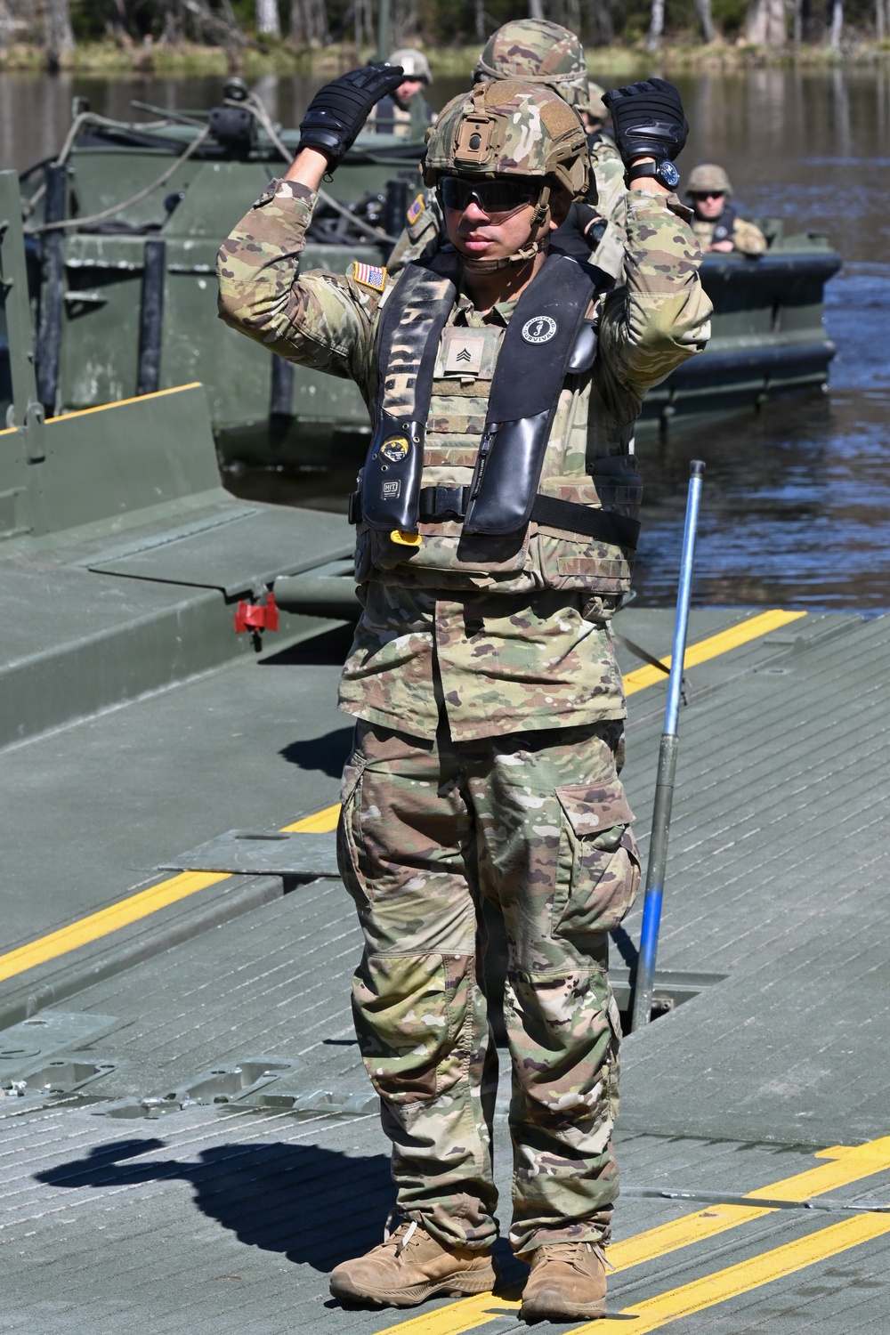 809th MRBC sling load and rafting operation