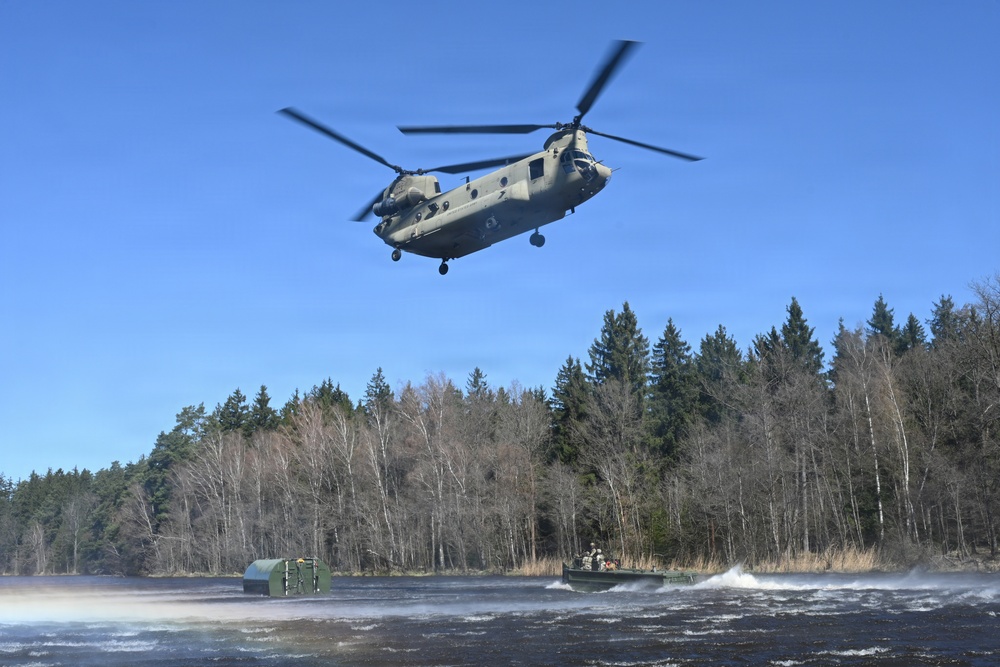 809th MRBC sling load and rafting operation
