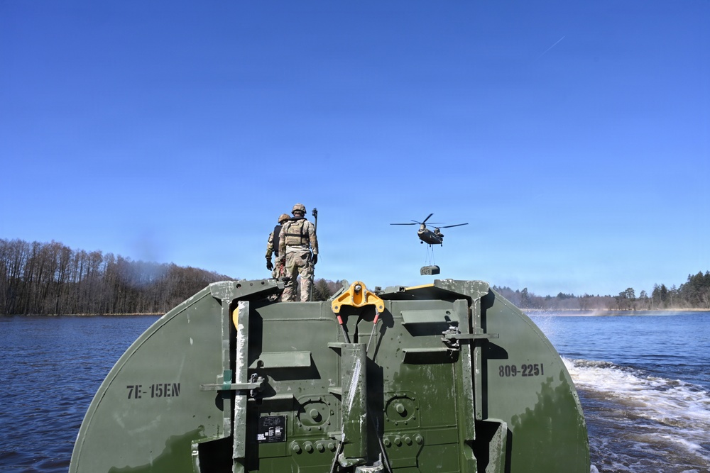 809th MRBC sling load and rafting operation