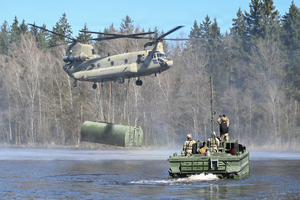 809th MRBC sling load and rafting operation