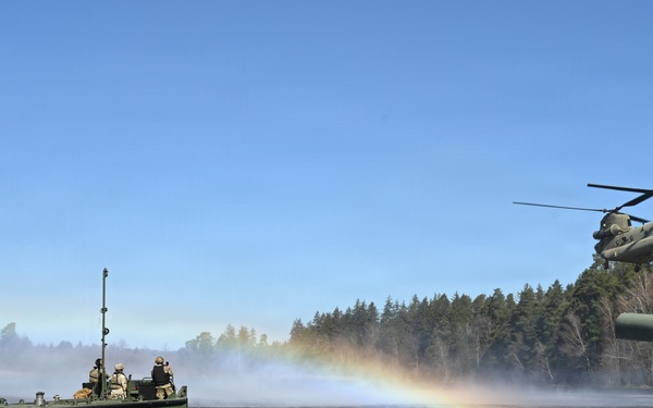 809th MRBC sling load and rafting operation