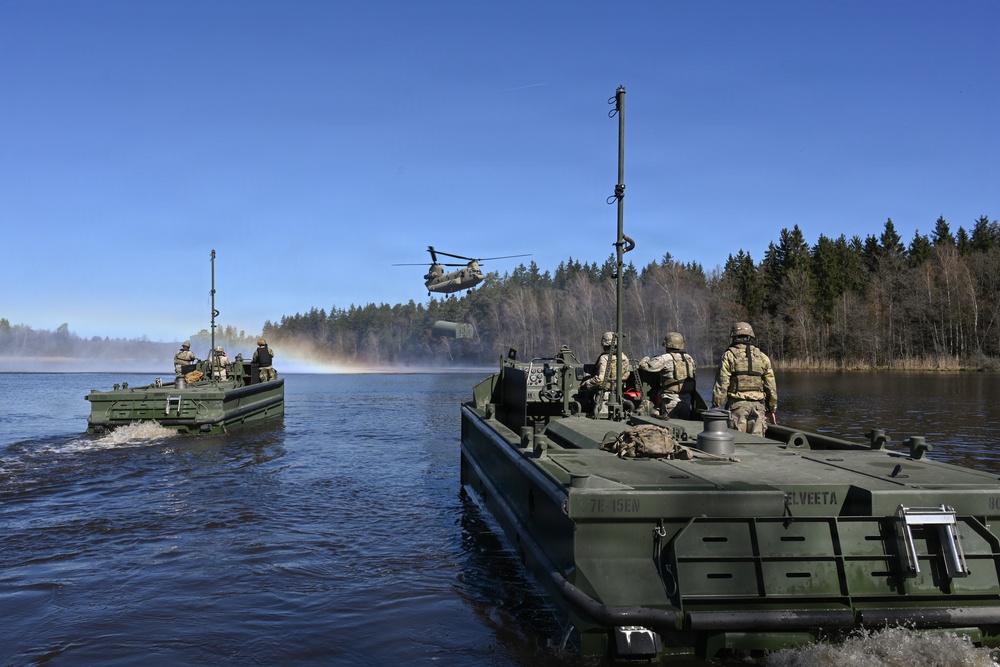 809th MRBC sling load and rafting operation