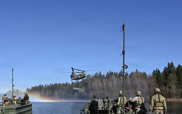 809th MRBC sling load and rafting operation