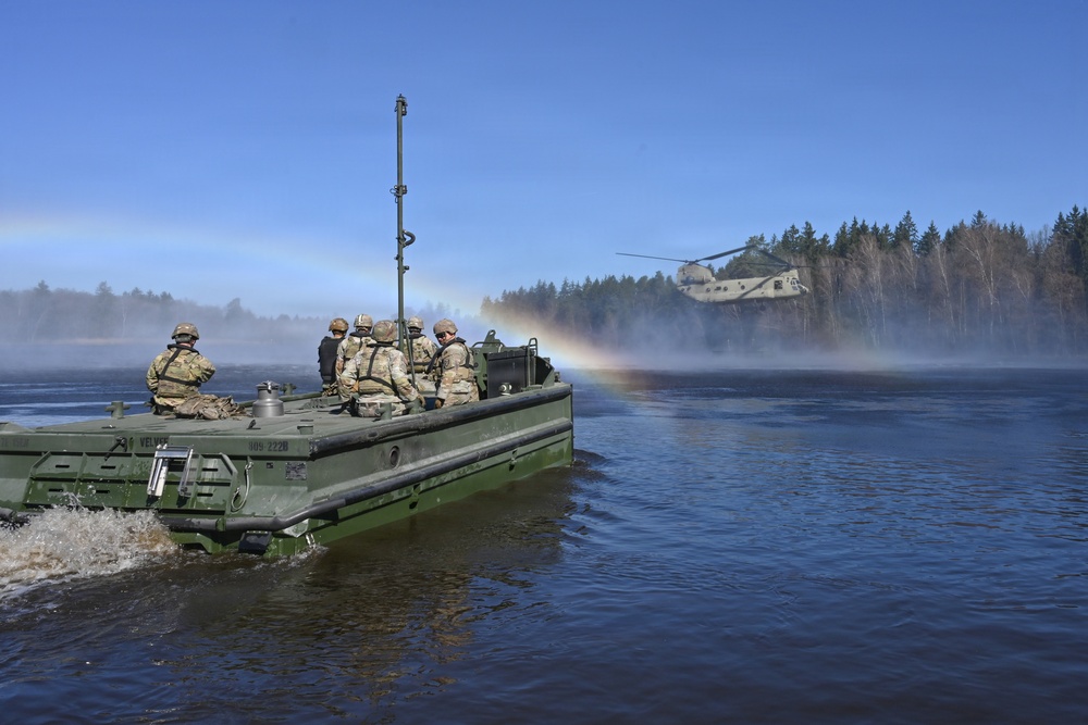 809th MRBC sling load and rafting operation