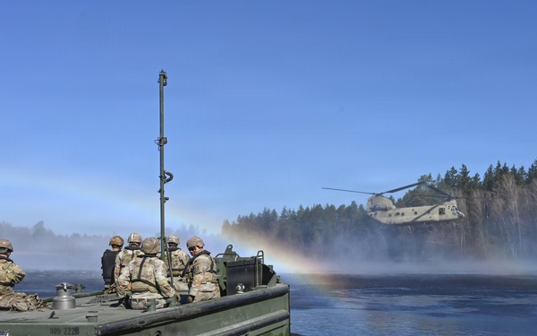 809th MRBC sling load and rafting operation