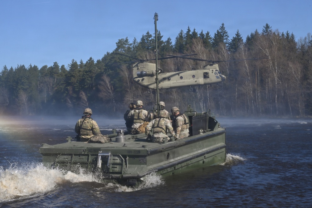 809th MRBC sling load and rafting operation