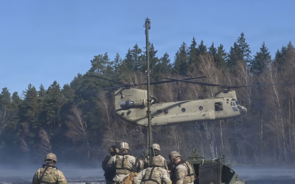 809th MRBC sling load and rafting operation