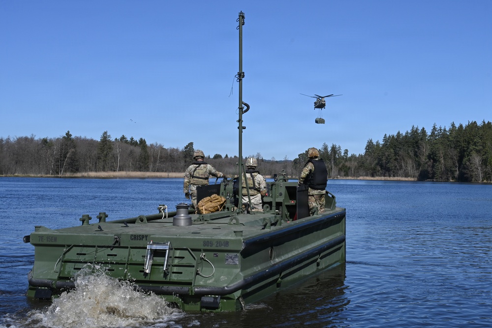 809th MRBC sling load and rafting operation