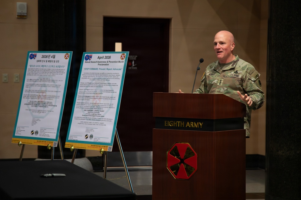 Eighth Army SHARP Proclamation Signing