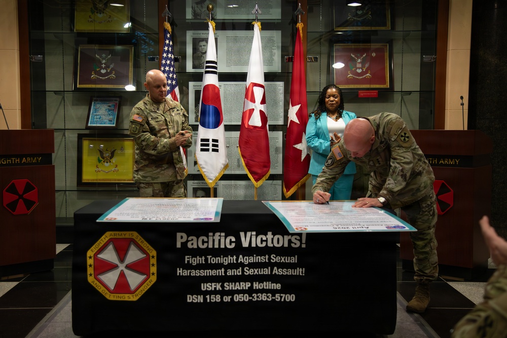 Eighth Army SHARP Proclamation Signing