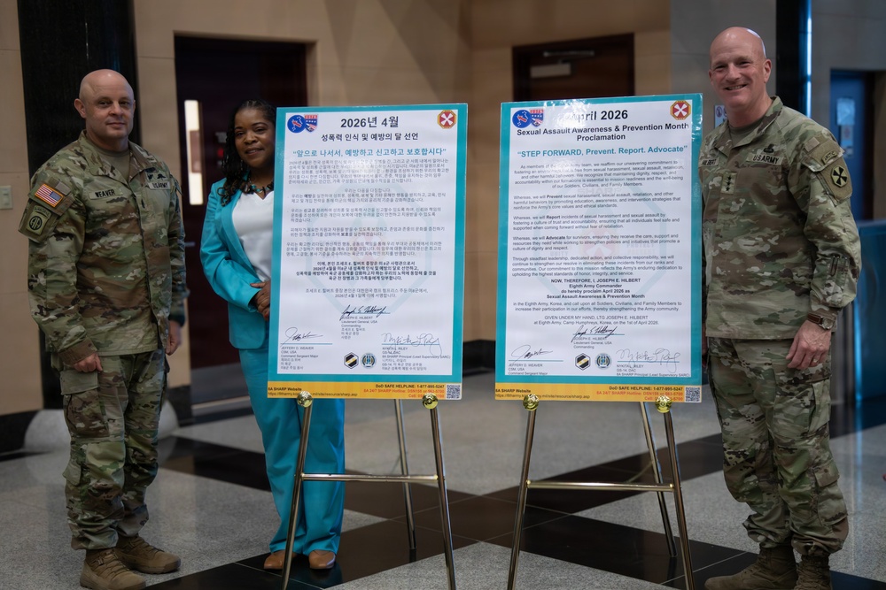 Eighth Army SHARP Proclamation Signing
