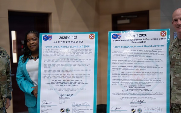 Eighth Army SHARP Proclamation Signing