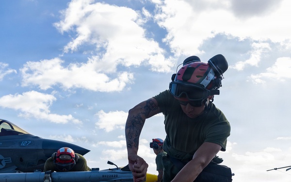 11th MEU Marines, Sailors Conduct a Defense of The Amphibious Task Force Drill Aboard USS Boxer