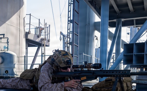 11th MEU Marines, Sailors Conduct a Defense of The Amphibious Task Force Drill Aboard USS Boxer