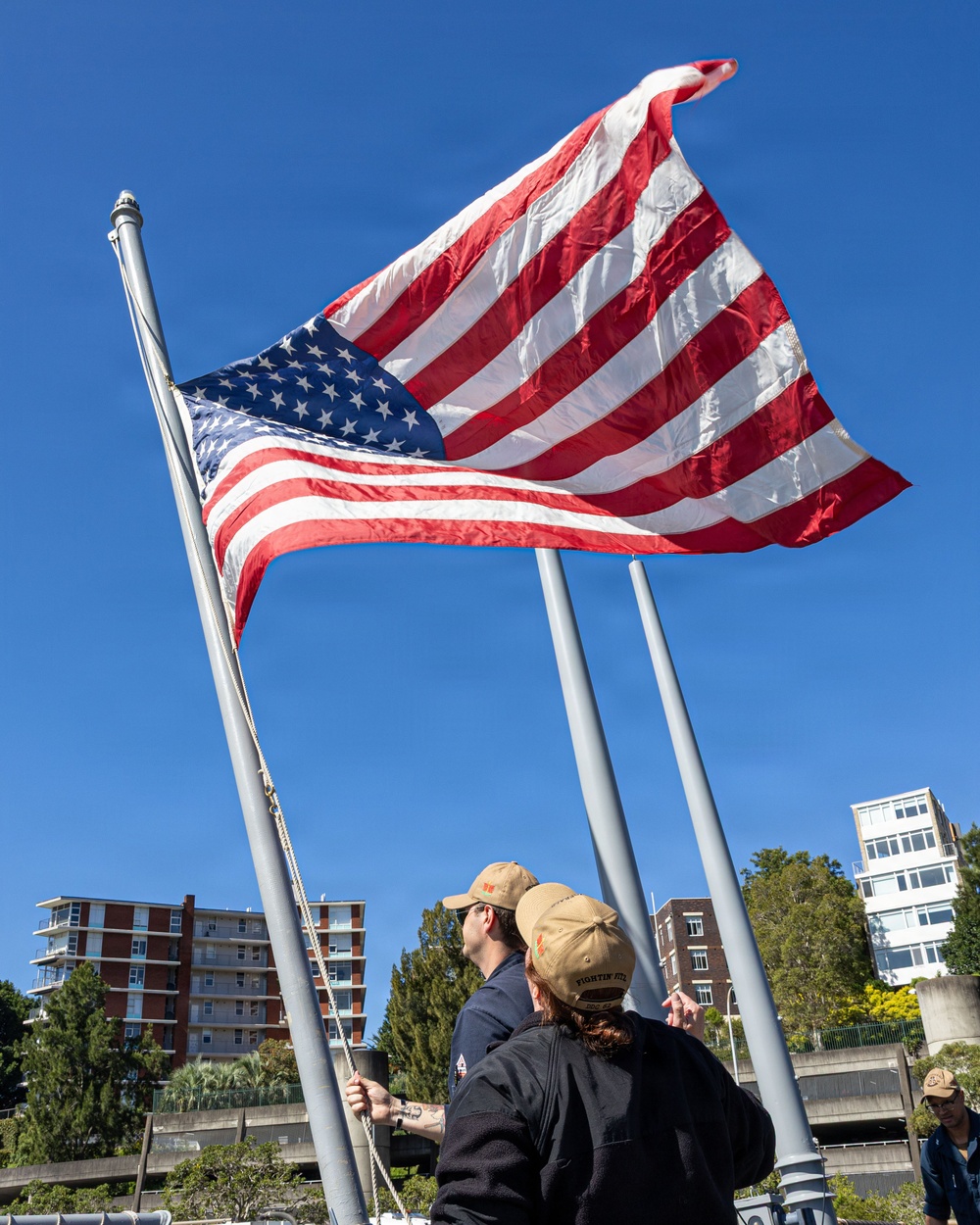 USS Fitzgerald pulls into Sydney following Exercise Kakadu 2026
