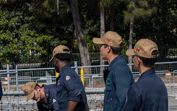 USS Fitzgerald pulls into Sydney following Exercise Kakadu 2026