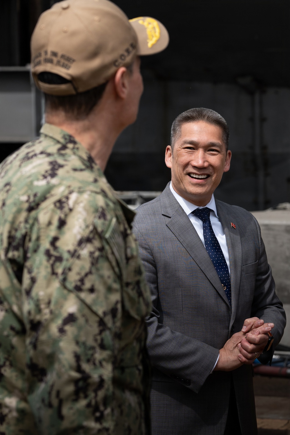 Under SECNAV Visits IKE