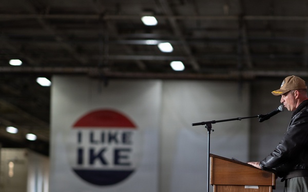 Under SECNAV Visits IKE