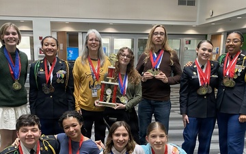 Fort Knox High School academic decathlon team places second at state competition
