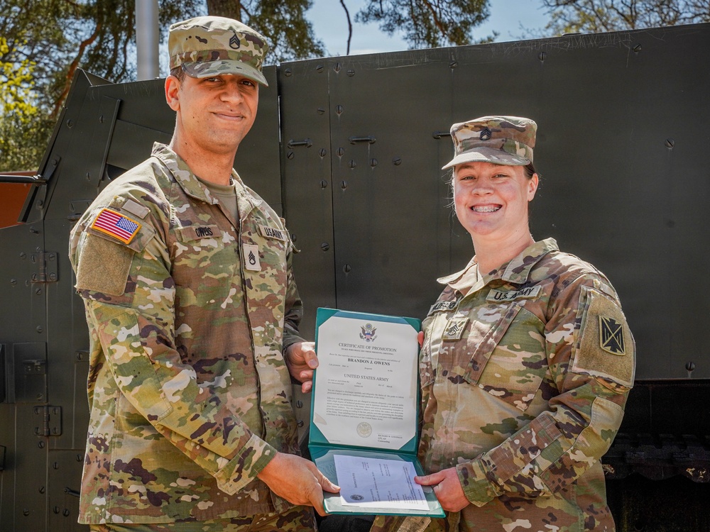 10th AAMDC Promotes SSG Owens