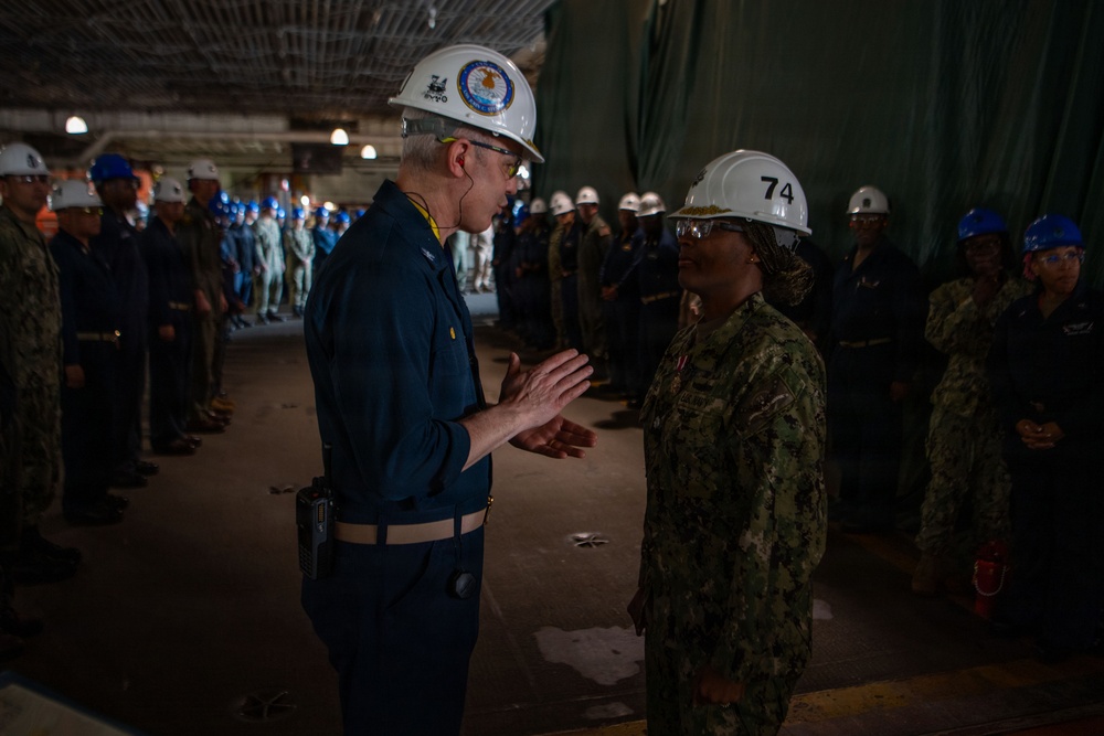 USS John C. Stennis (CVN 74) Admin Officer Ring-Off