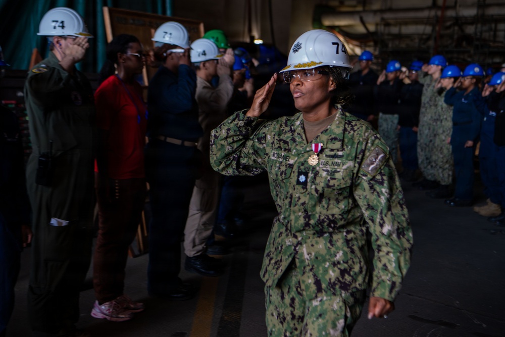 USS John C. Stennis (CVN 74) Admin Officer Ring-Off