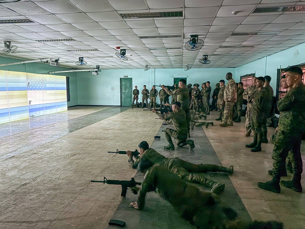 U.S., Philippine Soldiers Sharpen Skills on Engagement Trainer