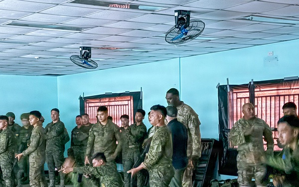 U.S., Philippine Soldiers Sharpen Skills on Engagement Trainer