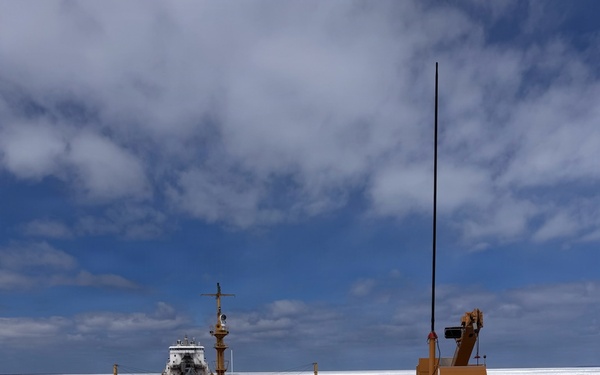Coast Guard Cutter Spar assists vessel beset by ice