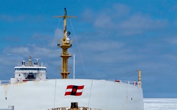 Coast Guard Cutter Spar assists vessel beset by ice