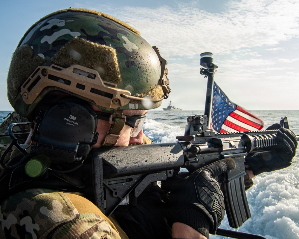 Ecuadorian Navy Esmeraldas-class corvette BAE Manabi (CM-12) and USS Gridley VBSS Exercise