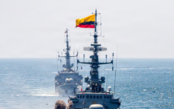 Ecuadorian Navy and USS Gridley Bilateral Live-Fire Exercise