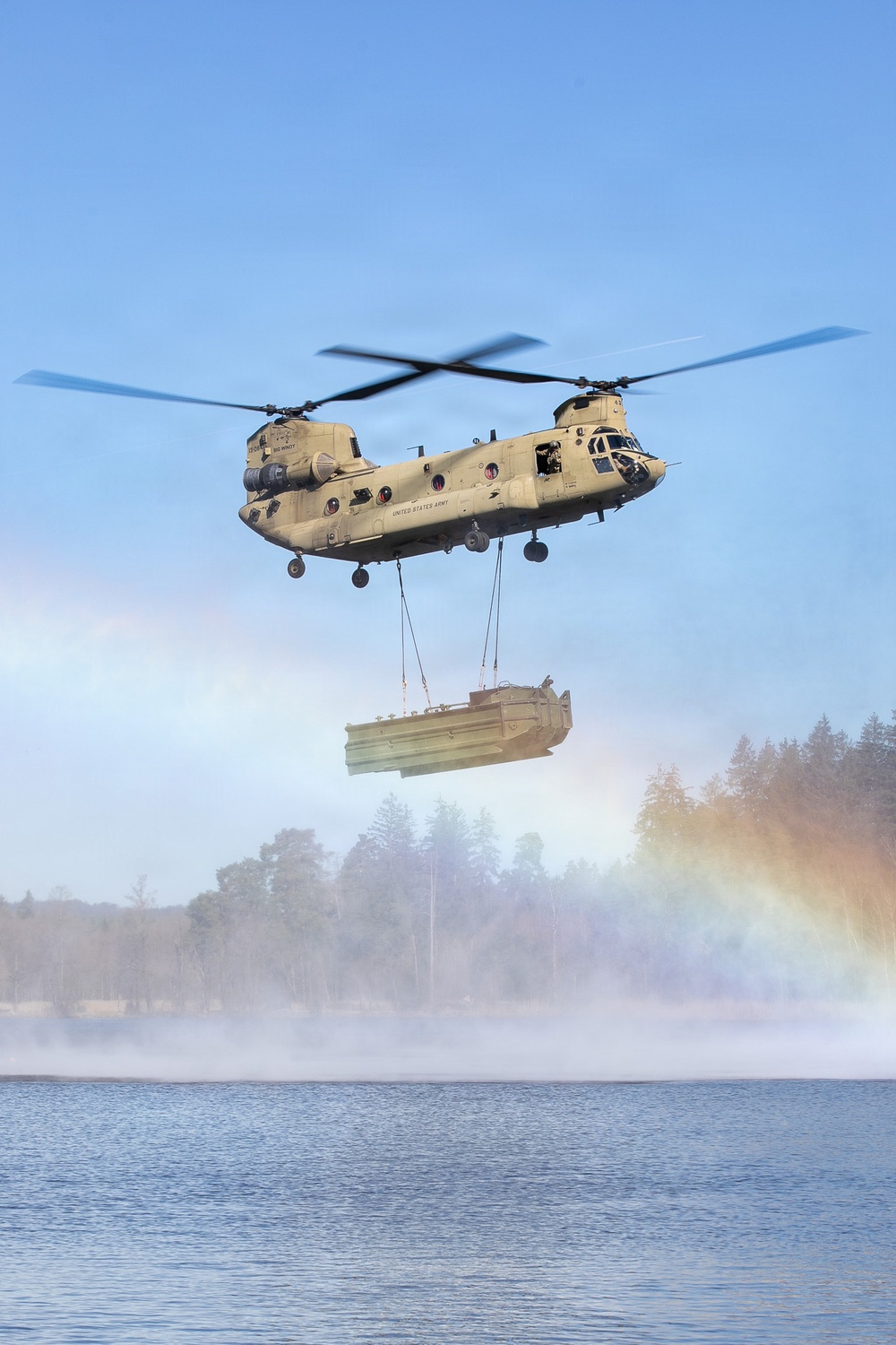 809th MRBC sling load and rafting operation