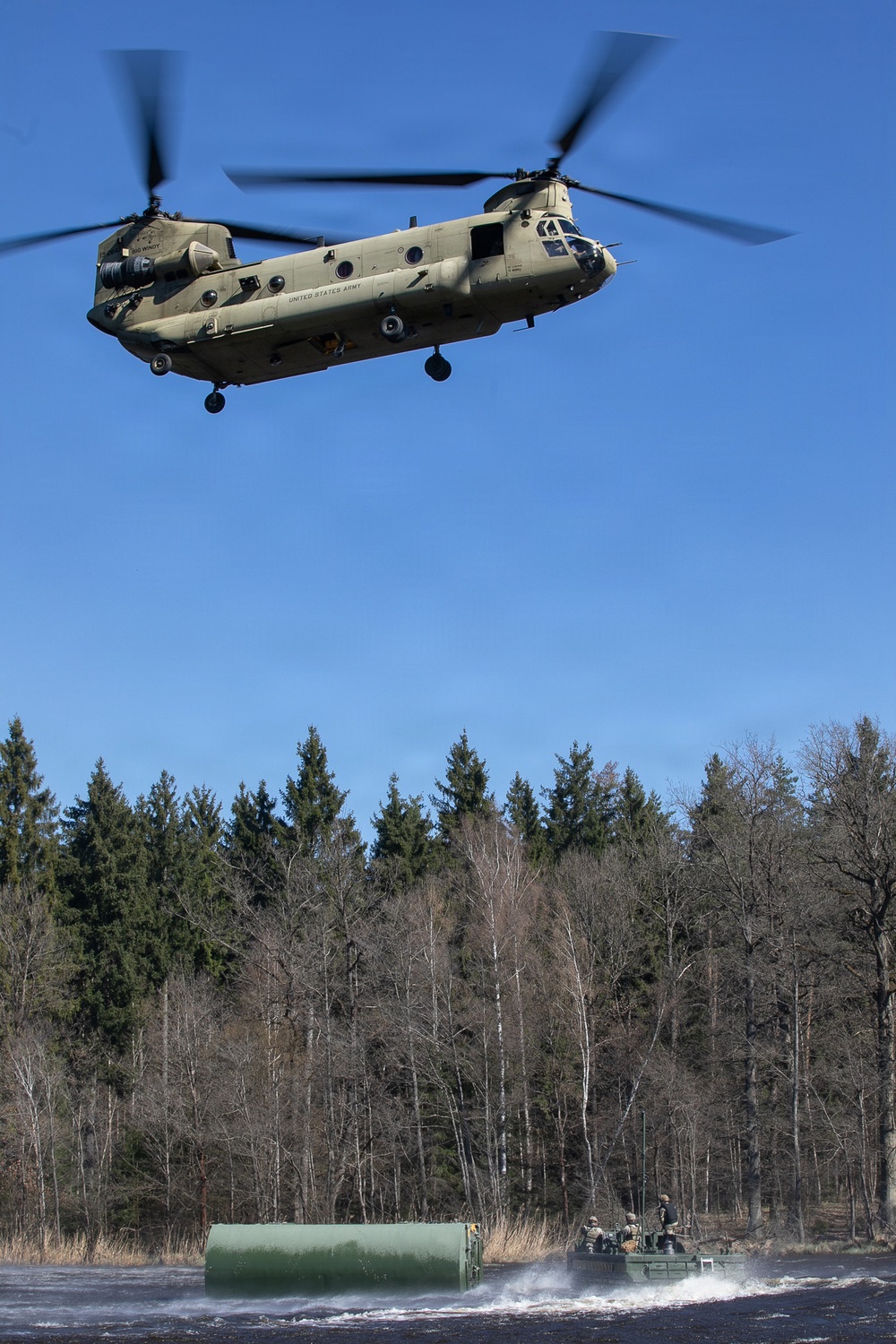 809th MRBC sling load and rafting operation