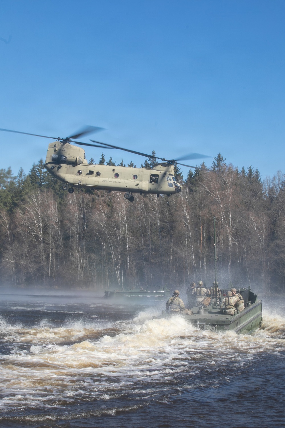 809th MRBC sling load and rafting operation