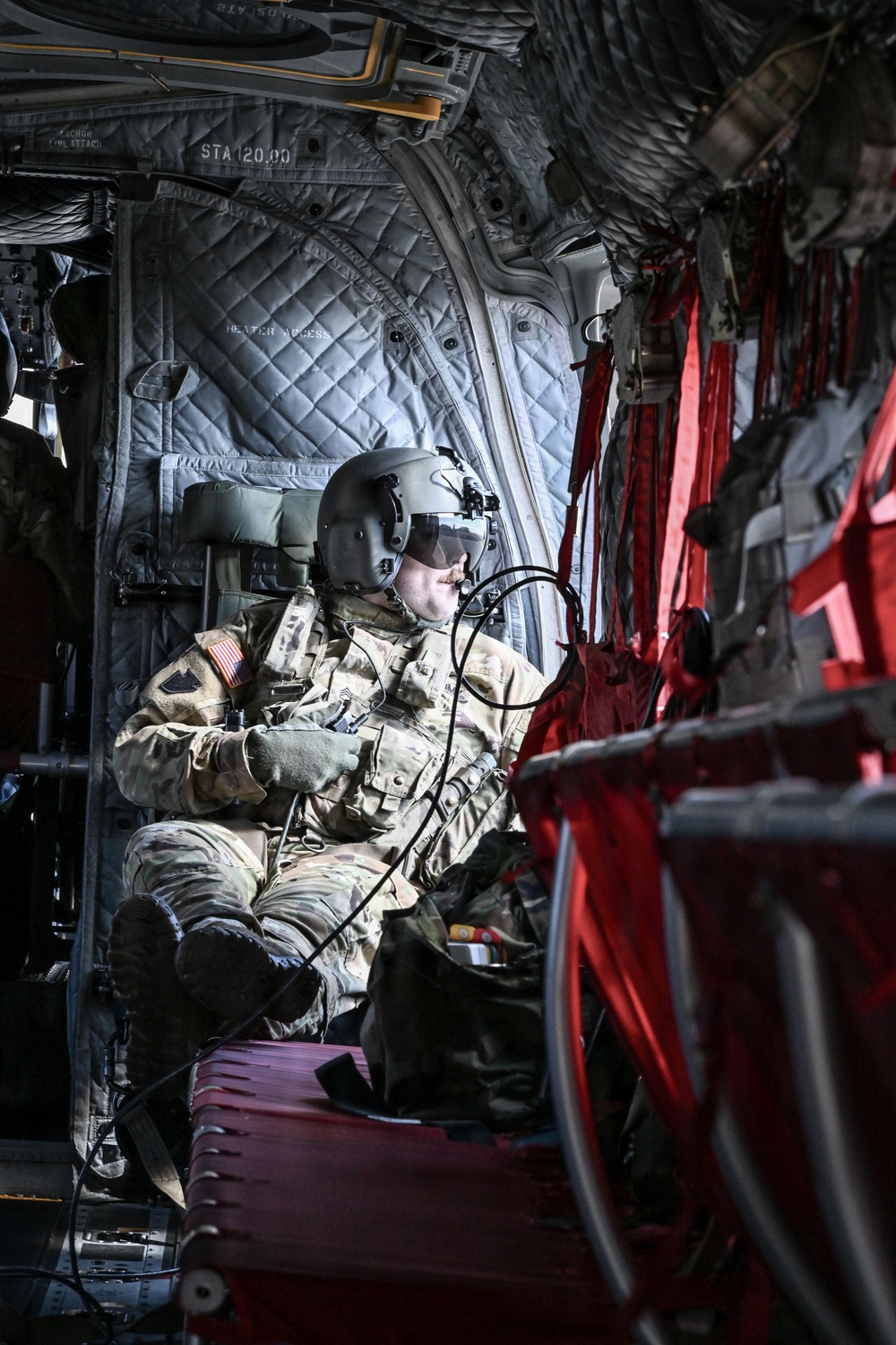 Michigan Army National Guard CH-47 Chinooks Conduct Flyover for Detroit Tigers Opening Day at Comerica Park