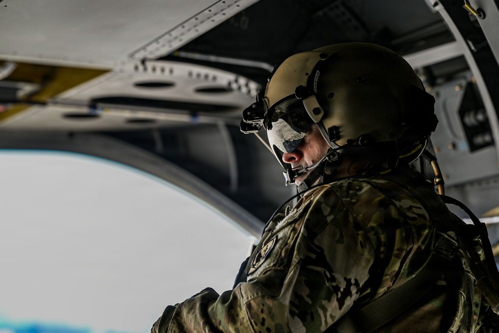 Michigan Army National Guard CH-47 Chinooks Conduct Flyover for Detroit Tigers Opening Day at Comerica Park