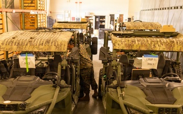 U.S. Marines with 2nd LAAD receive ULTVs and LMADIS systems