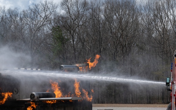 Arnold Fire and Emergency Services conducts annual aircraft live fire training