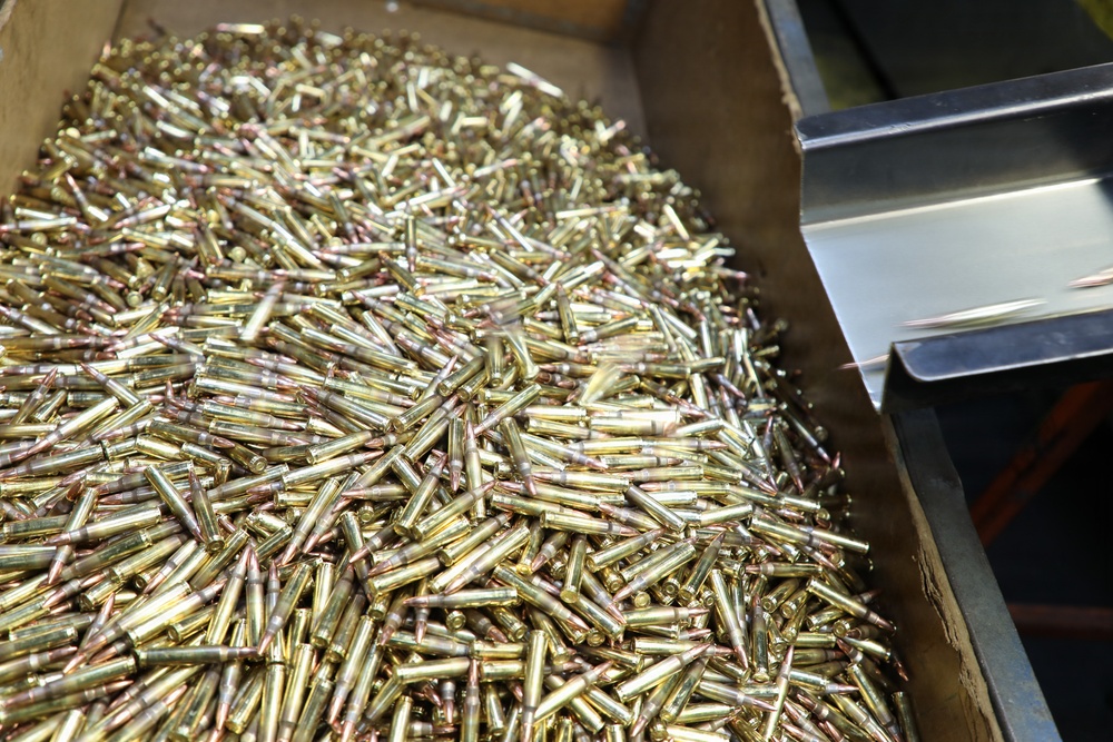 Ammunition manufacturing at Lake City Army Ammunition Plant.