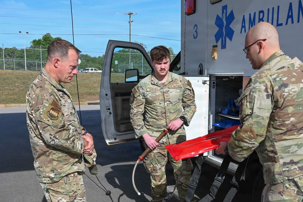 EMS Ride Along: Chief visits 20th Medical Group Emergency Medical Services