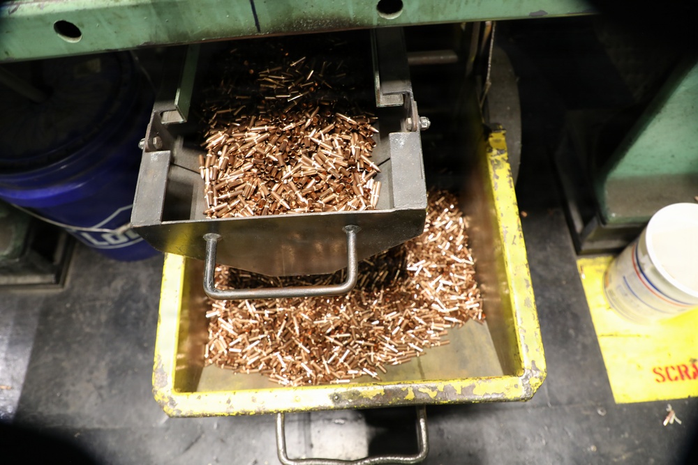 Ammunition manufacturing at Lake City Army Ammunition Plant.