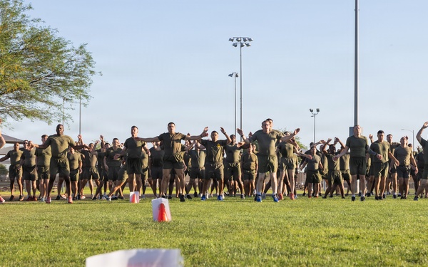 3rd MAW Sergeant Major Hosts SNCO PT at MCAS Yuma