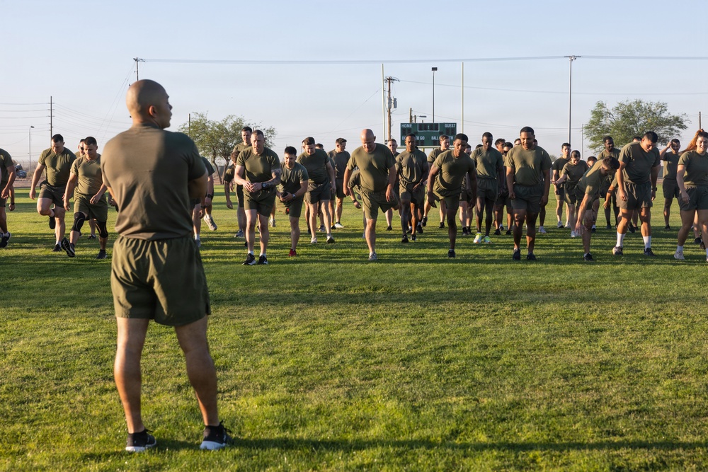 3rd MAW Sergeant Major Hosts SNCO PT at MCAS Yuma