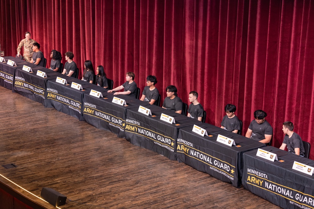 Austin High School Celebrates 16 Enlisting Classmates