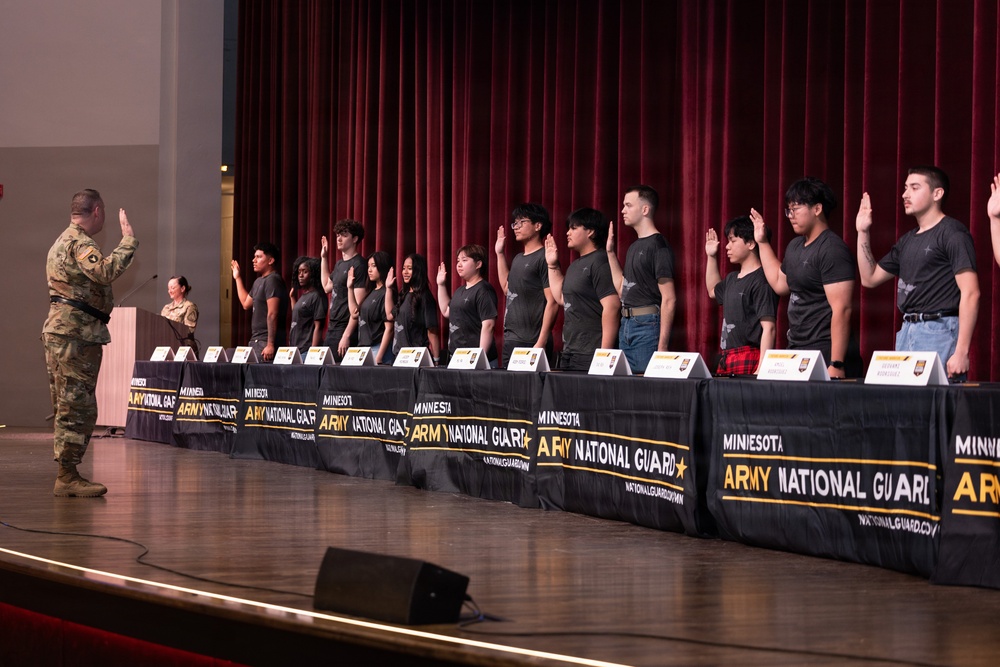 Austin High School Celebrates 16 Enlisting Classmates
