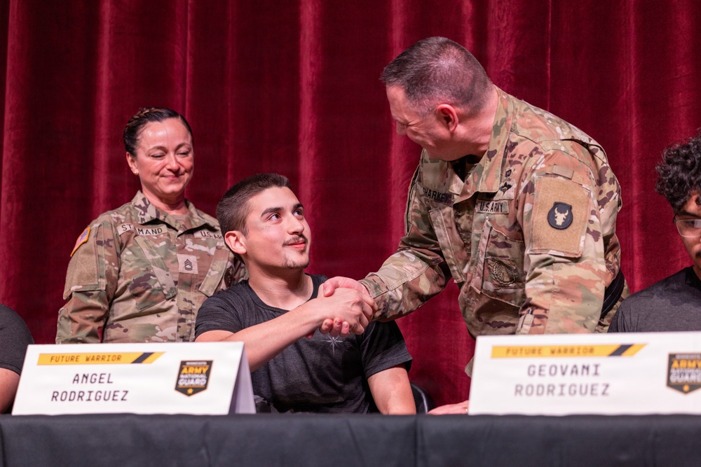 Austin High School Celebrates 16 Enlisting Classmates