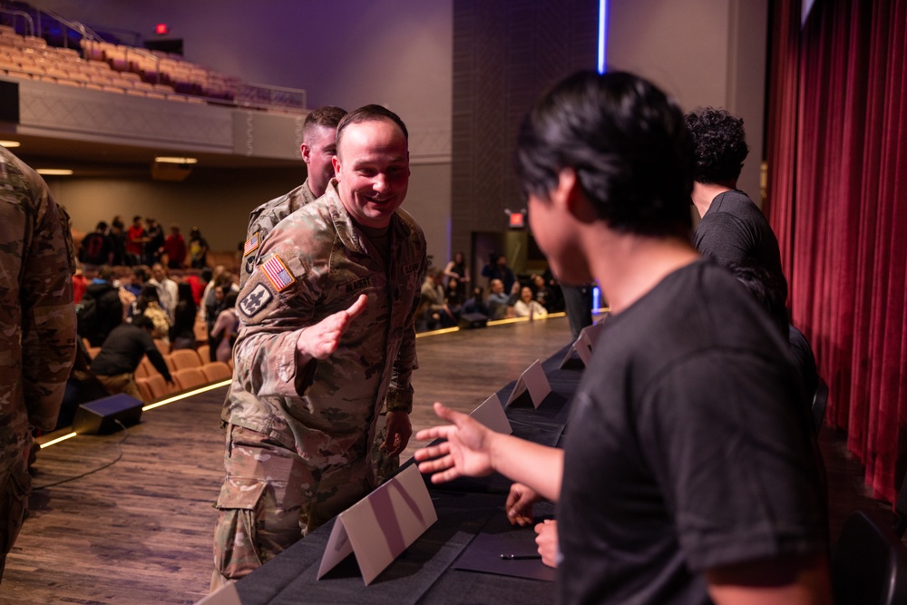 Austin High School Celebrates 16 Enlisting Classmates
