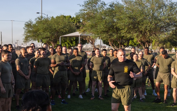 3rd MAW Sergeant Major Hosts SNCO PT at MCAS Yuma